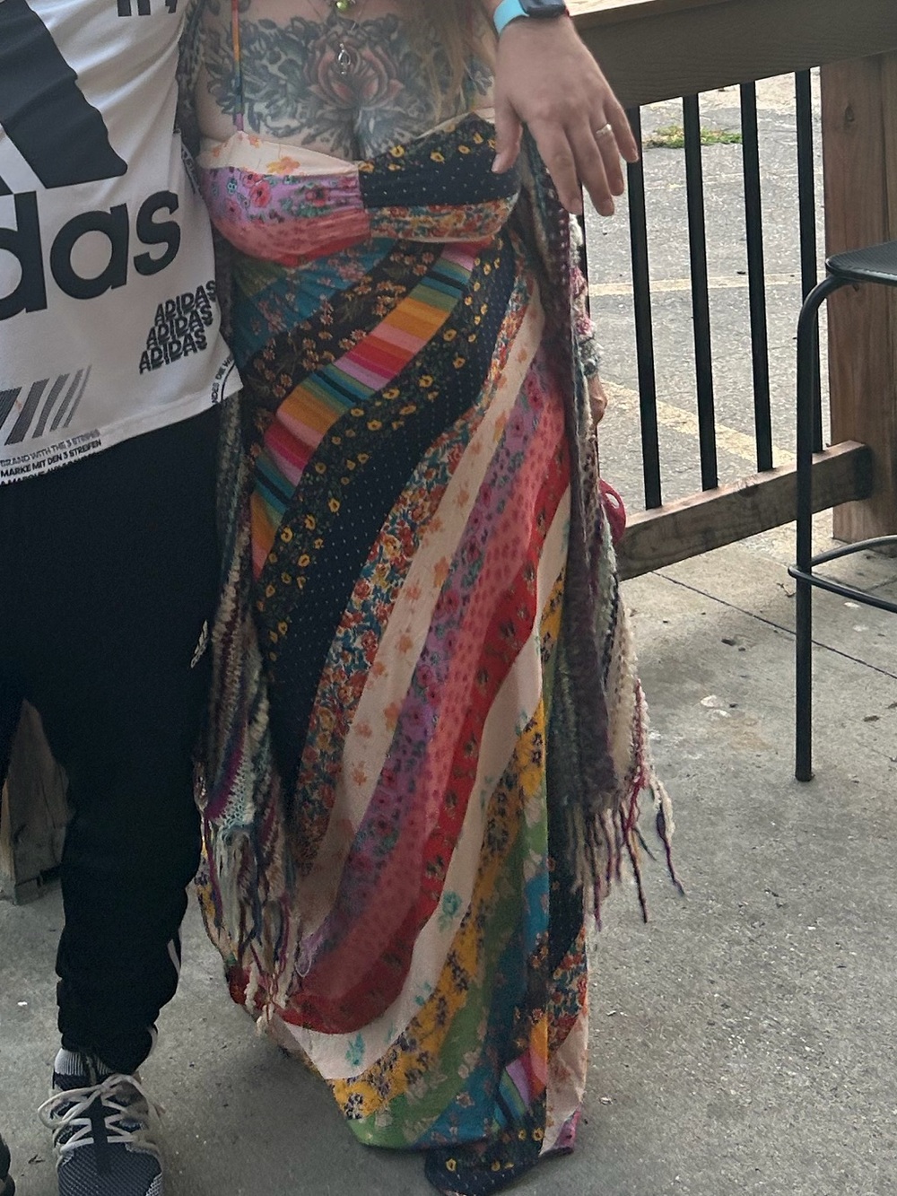 Offer $230 *UNICORN* Free People Patchwork Floral Slip Dress *HARD TO FIND* - Picture 5 of 13